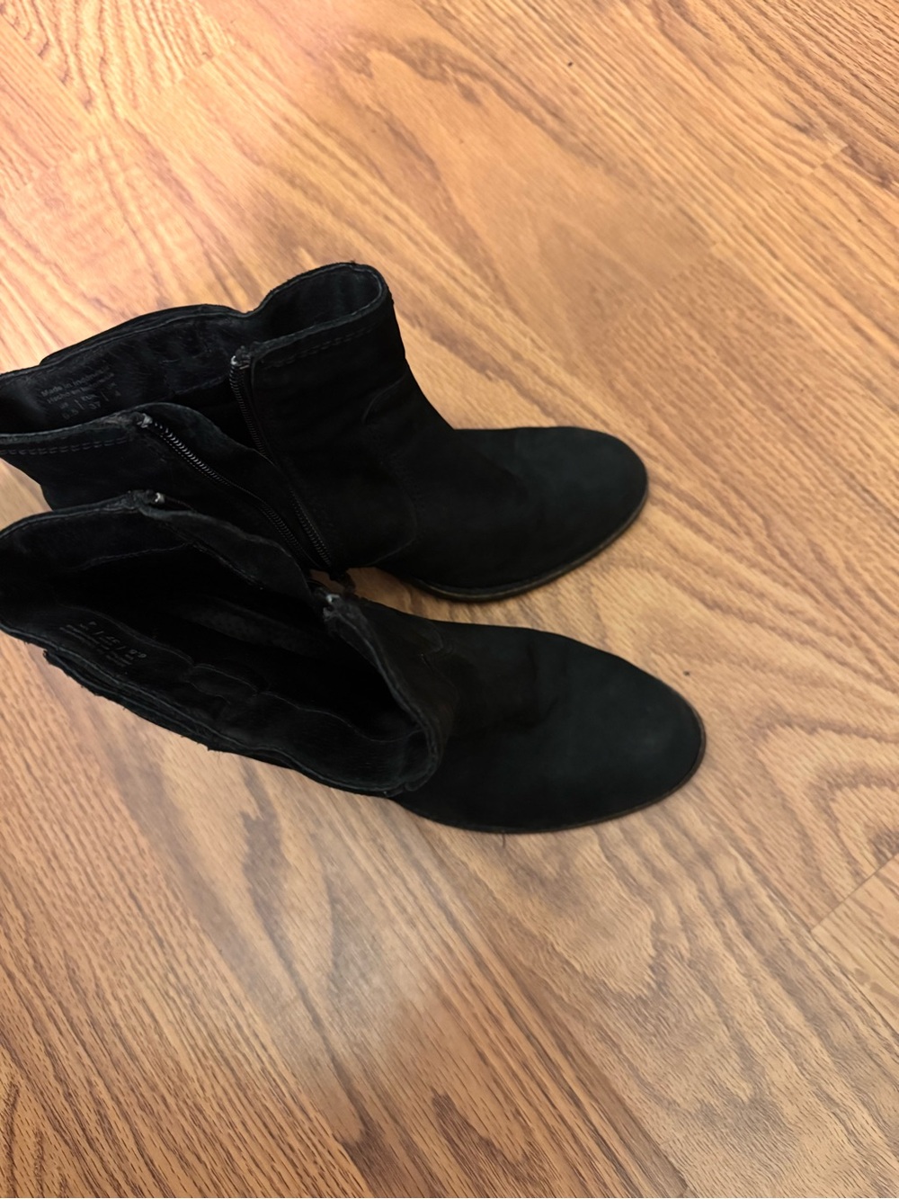 Aldo Black Suede Ankle Boots
